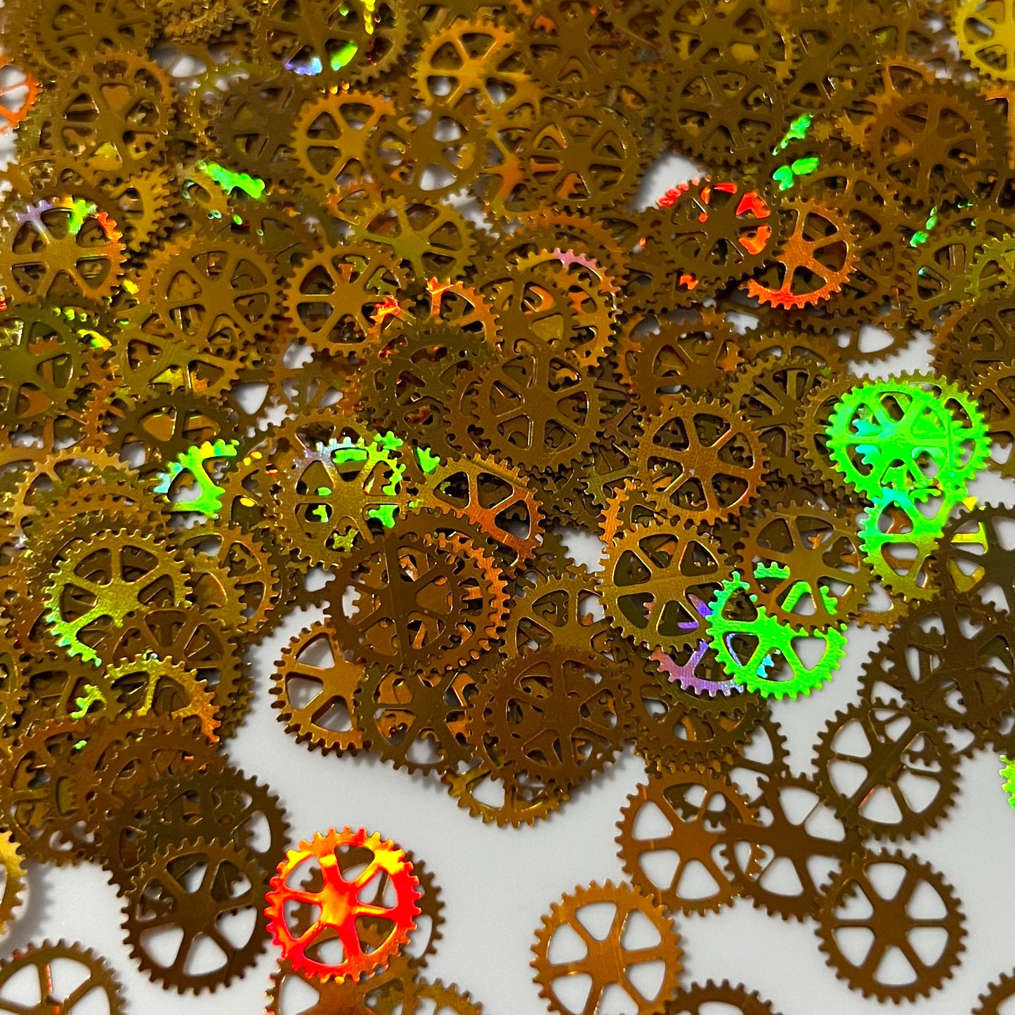 Smaller Gold Holo Gears