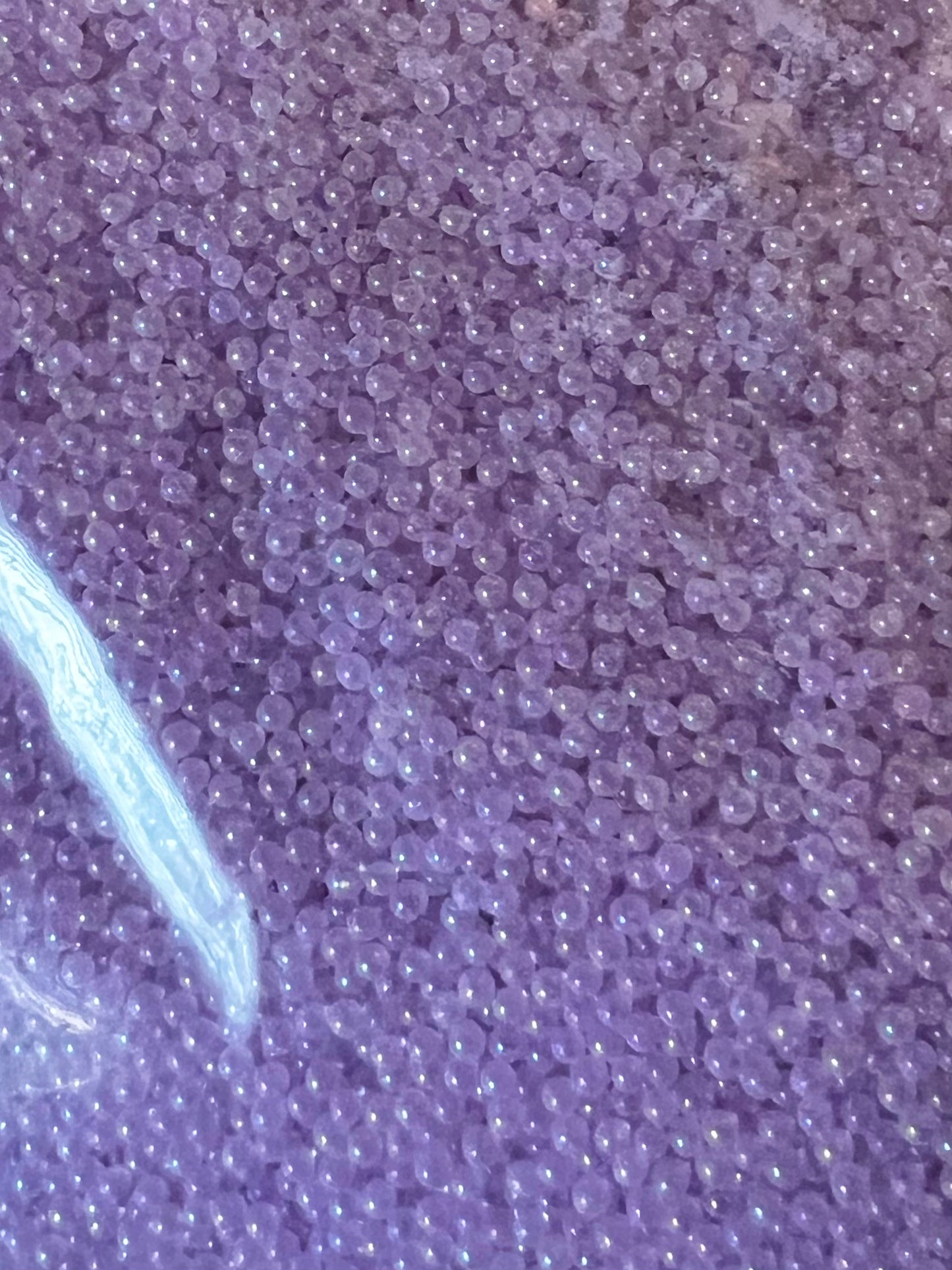 1oz - Purple Micro Circle Glow Beads