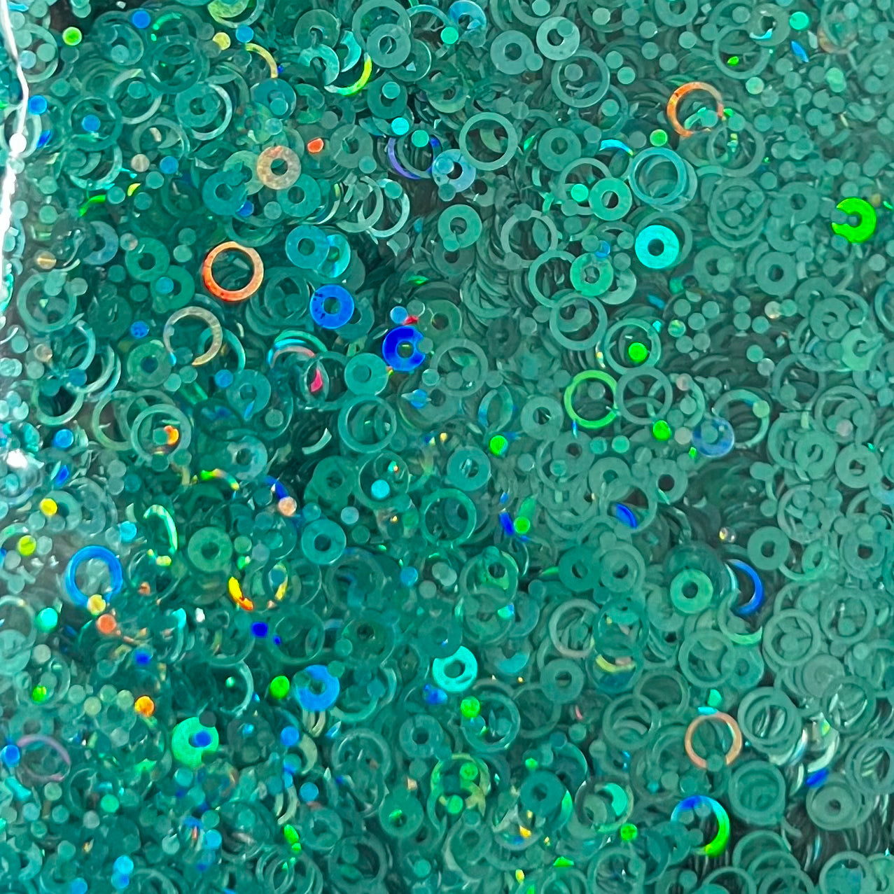 Teal Holo Rings