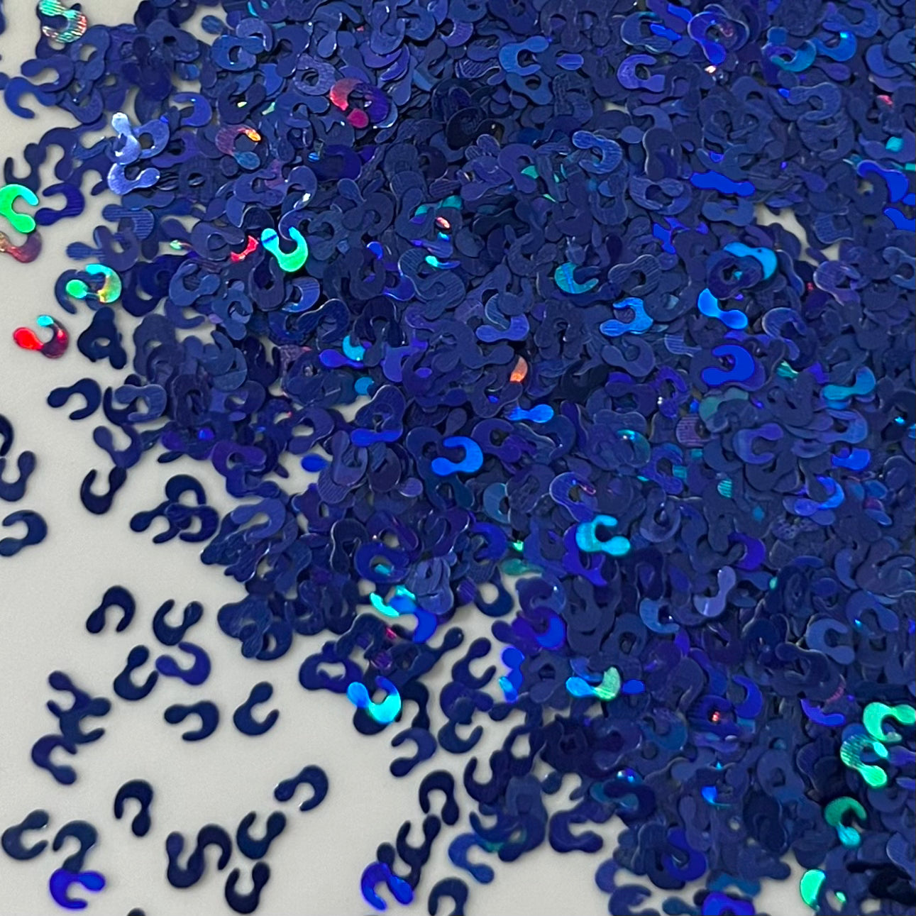 Dark Blue Holo Cheetah Print