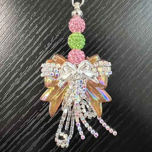 Purple/Green/Pink shift - Bling Bow