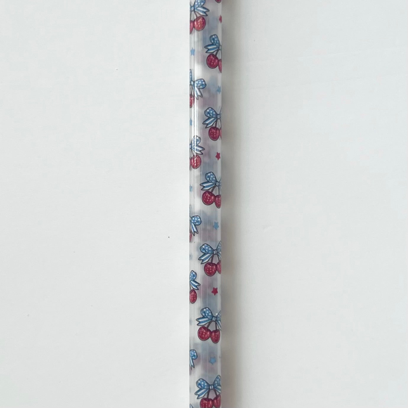 9” Cherry Bow Straw (fits 16oz)