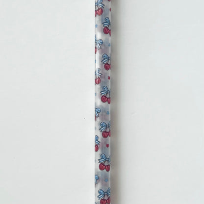 9” Cherry Bow Straw (fits 16oz)