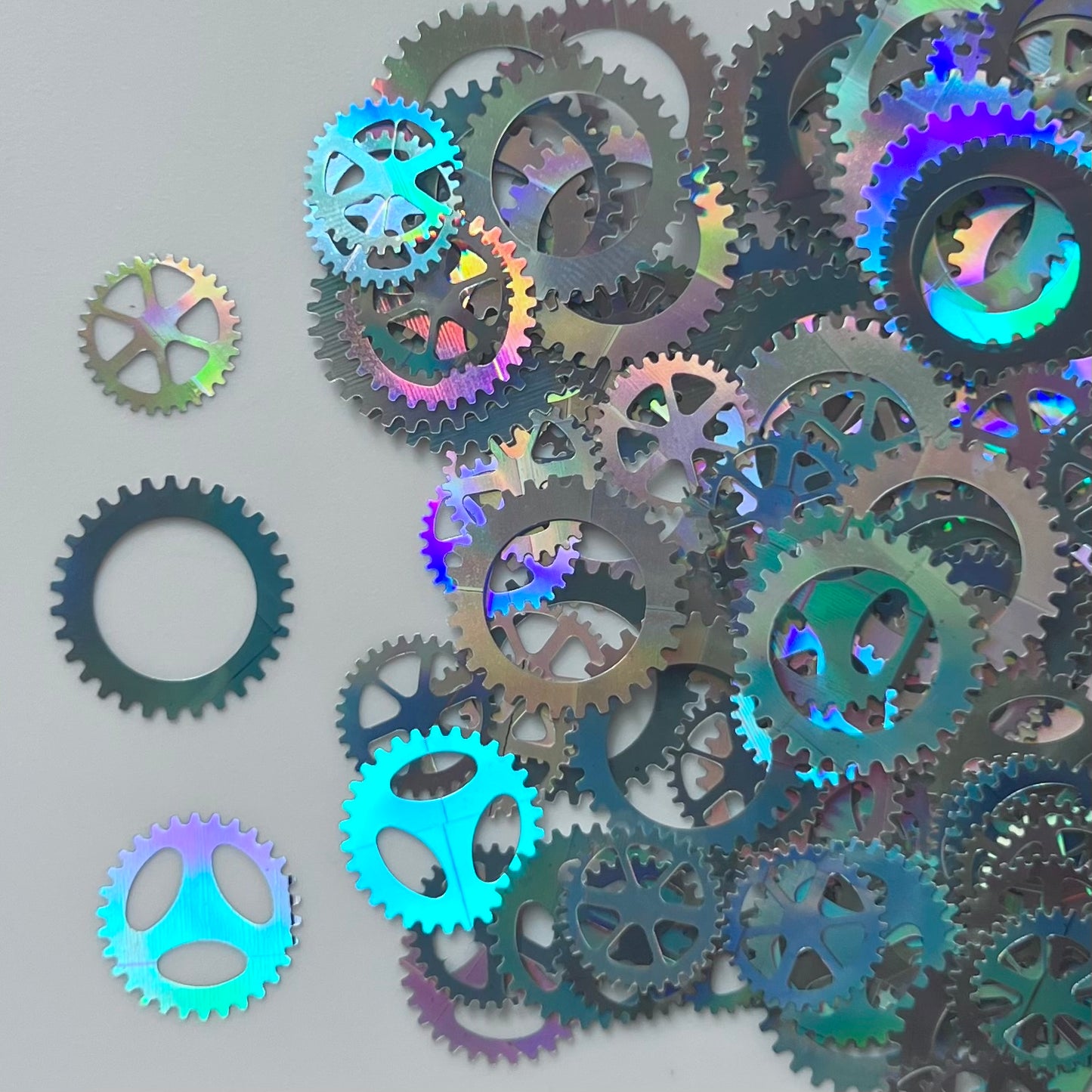 Silver holographic gears