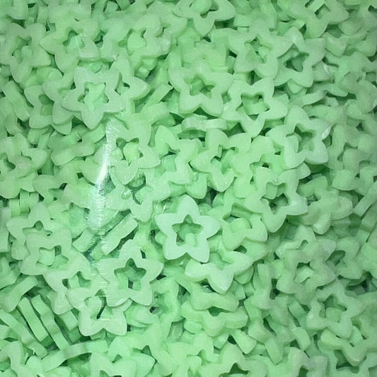 Bright Green Hollow Stars - Glow - NOT FOR INDIVIDUAL SALE