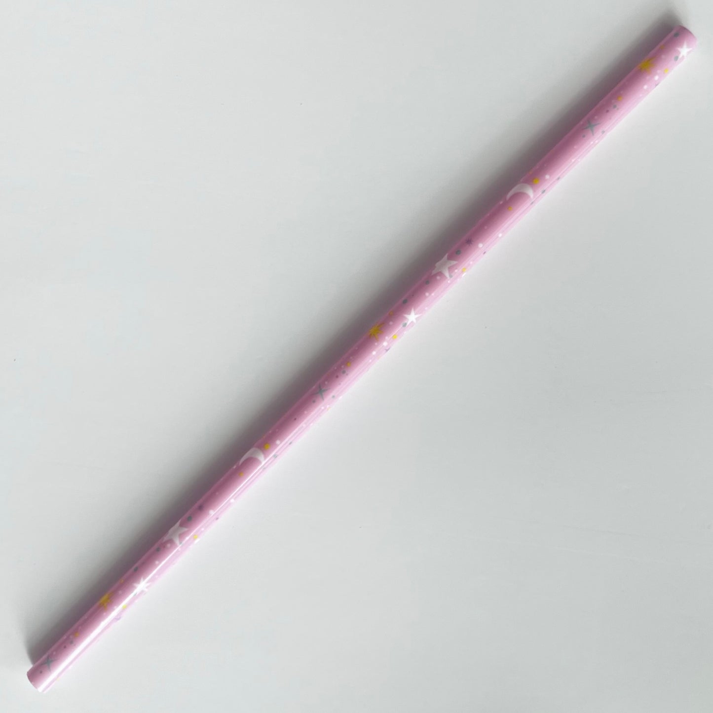 9” Pink Stars & Moons Straw (fits 16oz)
