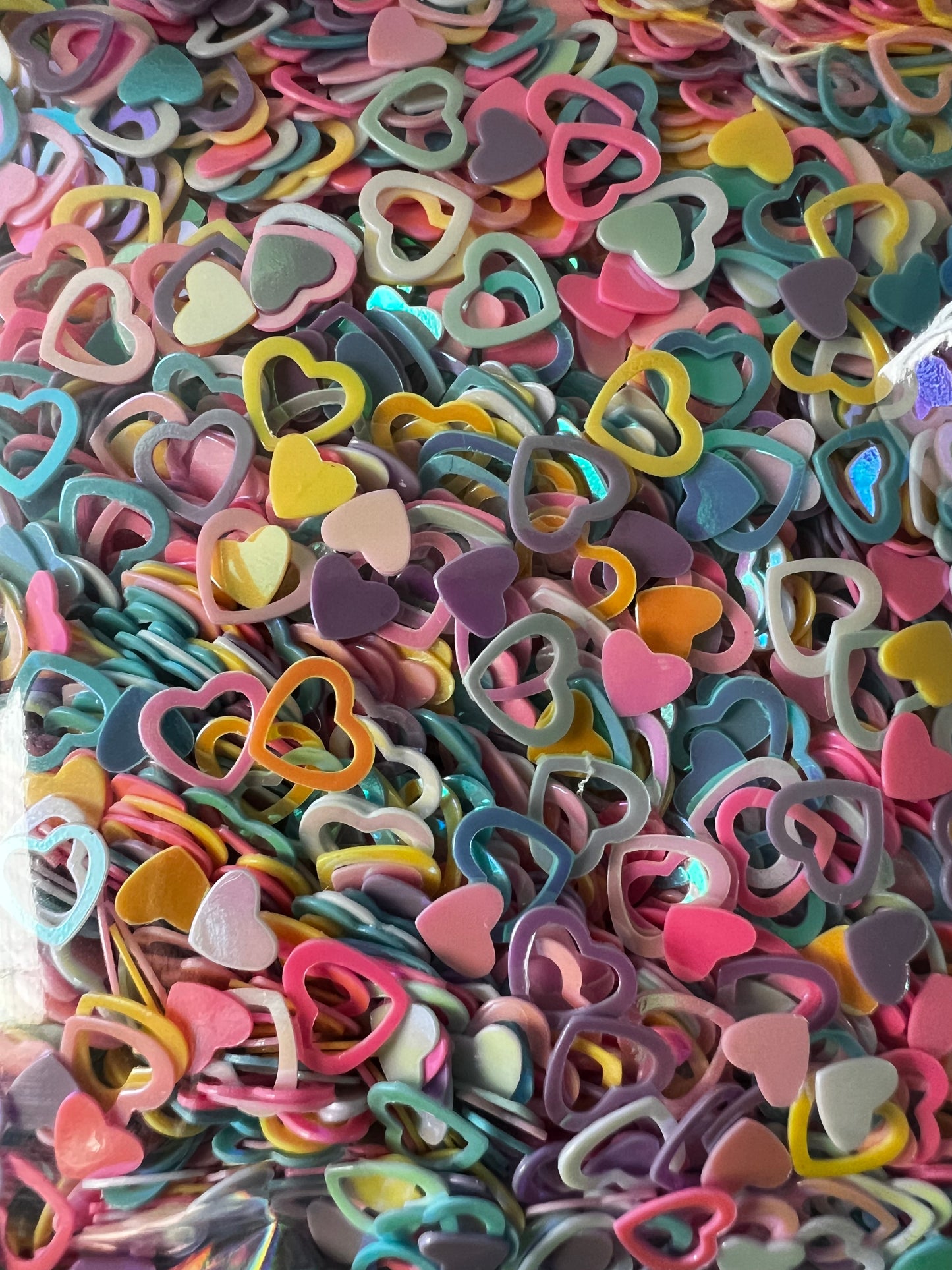 Multicolor Outer/Inner Hearts