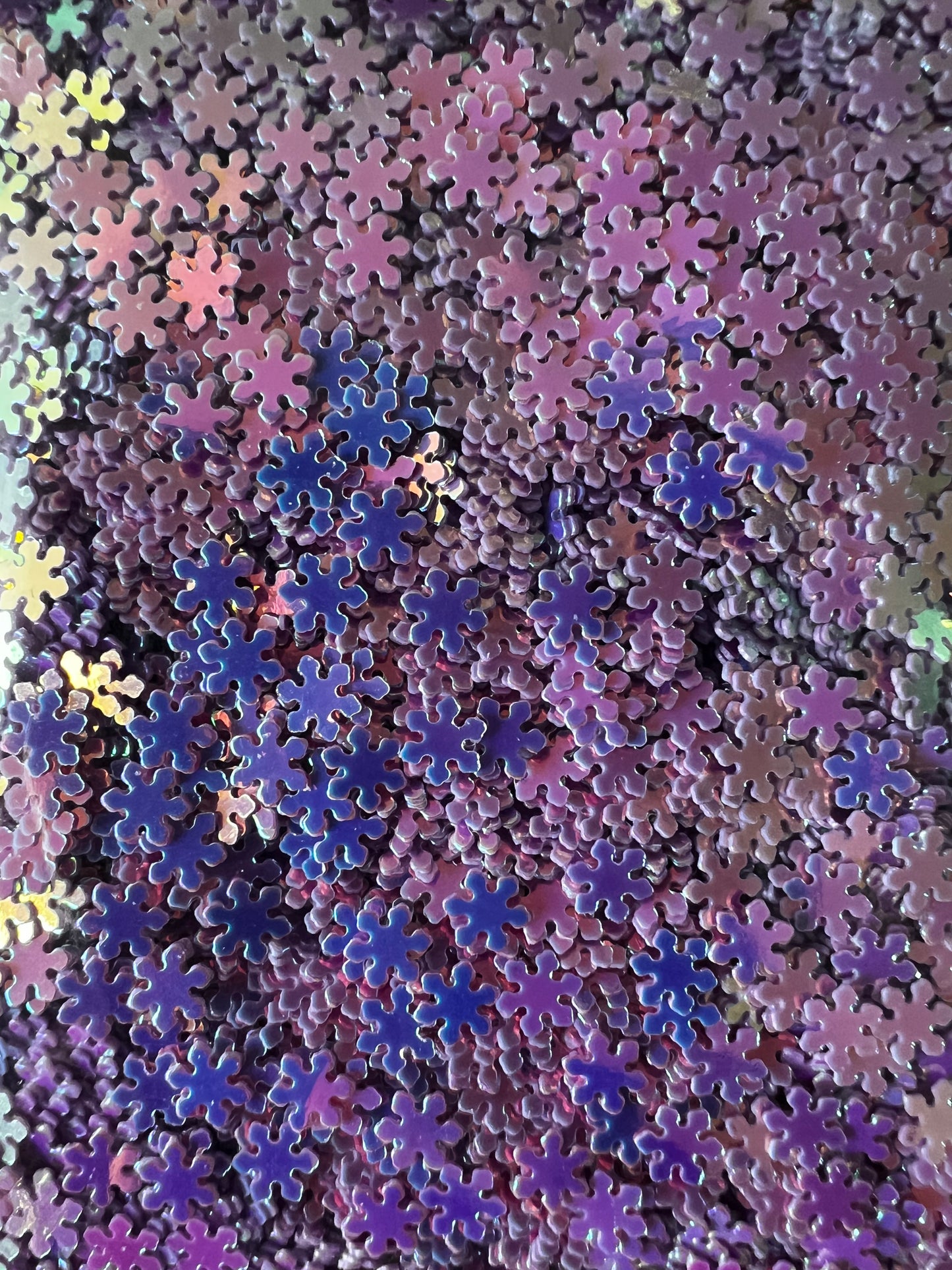 Purple Shifty Snowflakes