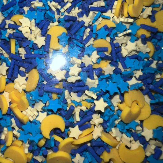 Blue, White and Yellow - Moons & Stars - NOT FOR INDIVIDUAL SALE