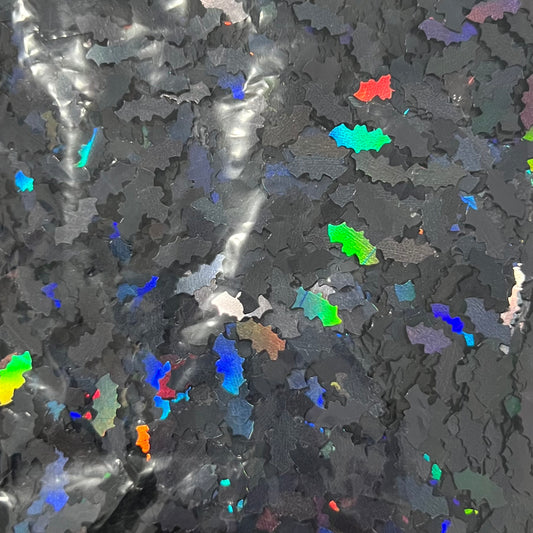 Black Bat Shaped Glitter - Holographic - NOT FOR INDIVIDUAL SALE