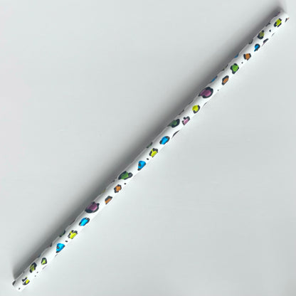 9” Colorful Leopard Print Straw (fits 16oz)