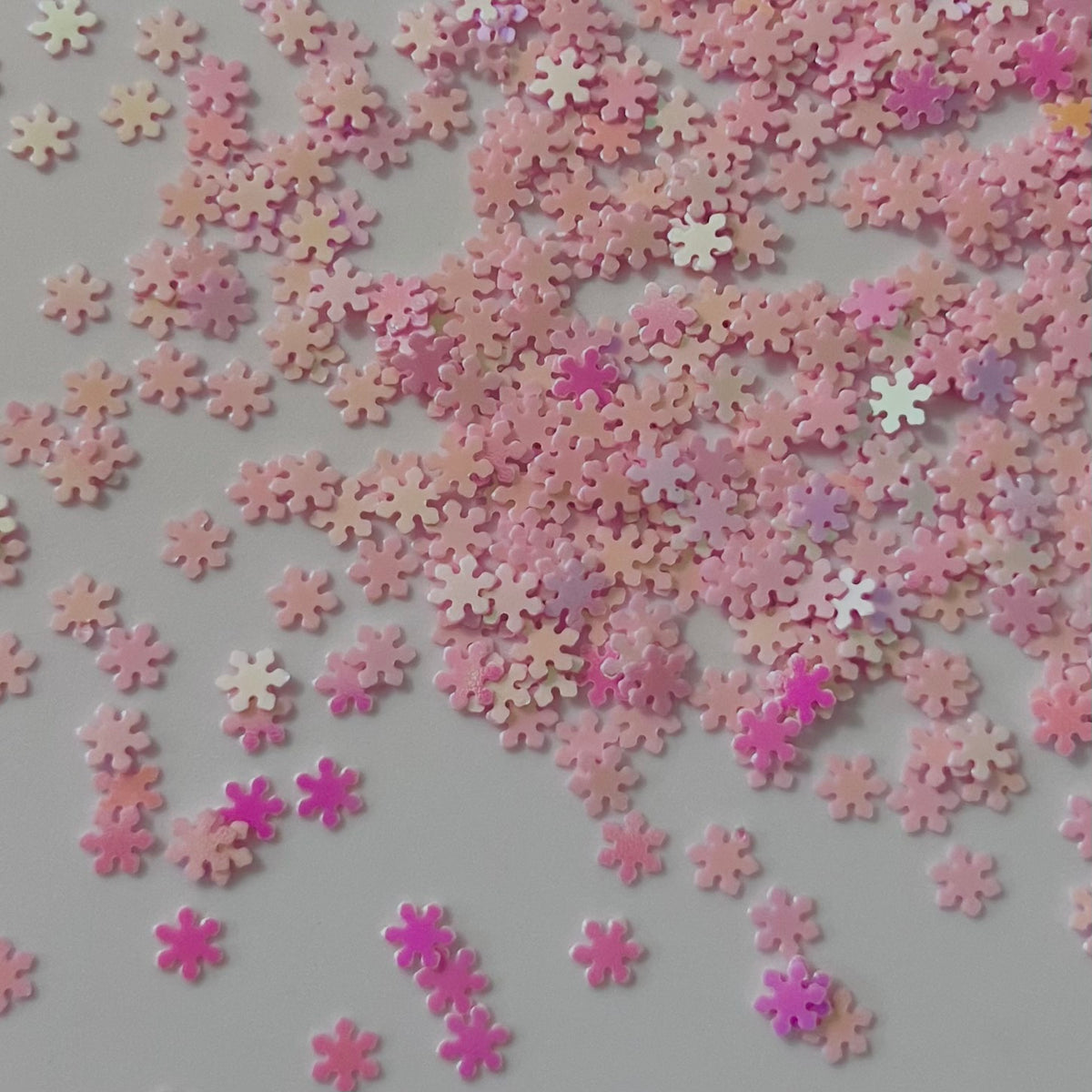 Pink Shifty Snowflakes