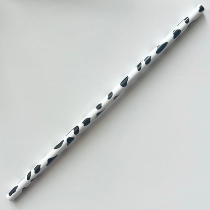 9” Cow Print Straw (fits 16oz)