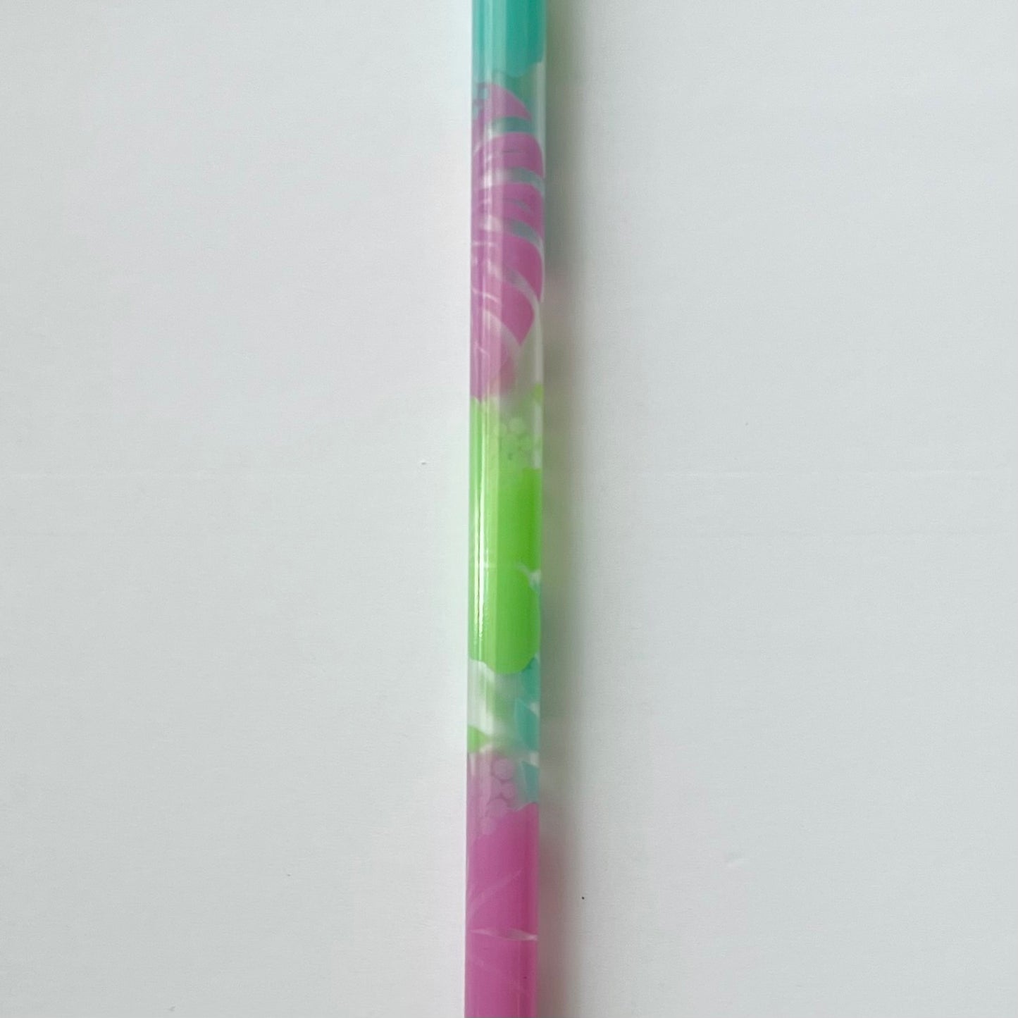 9” Tropical Leaves & Flowers Straw (fits 16oz)