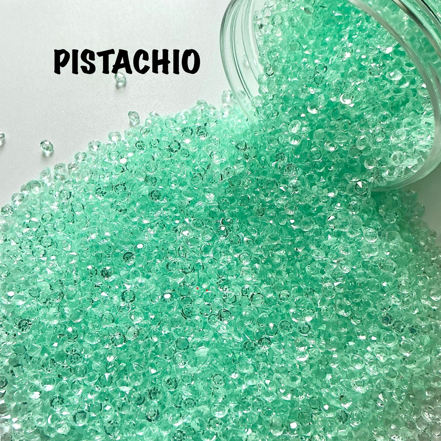 3mm Rhinestone Gems (100g) - Pistachio