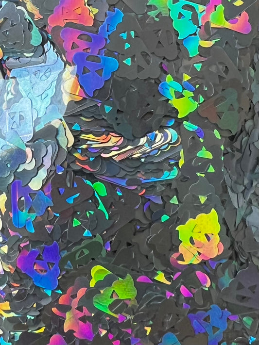 Silver Holographic Poopsies