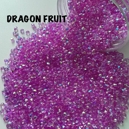 3mm Rhinestone Gems (100g) - Dragon Fruit