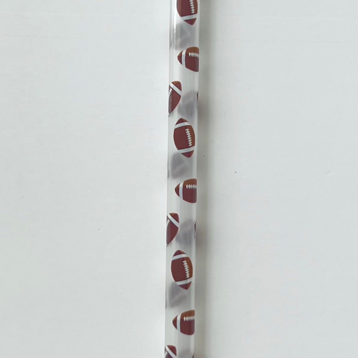 9” Footballs Straw (fits 16oz)