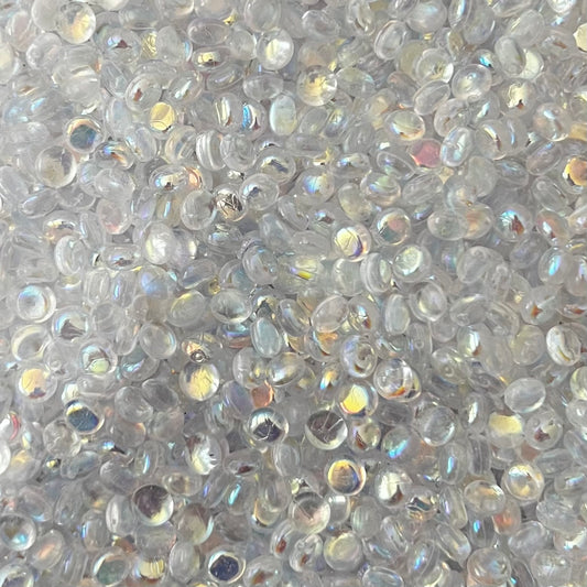 Iridescent Flat Beads