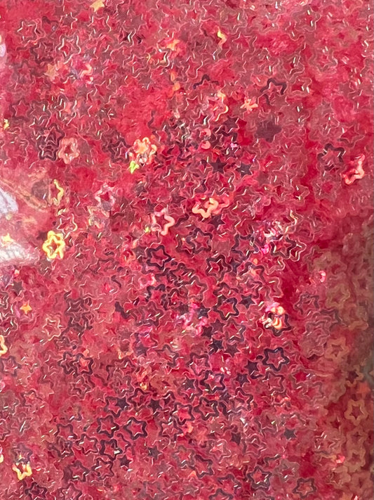 Pink Iridescent Stars