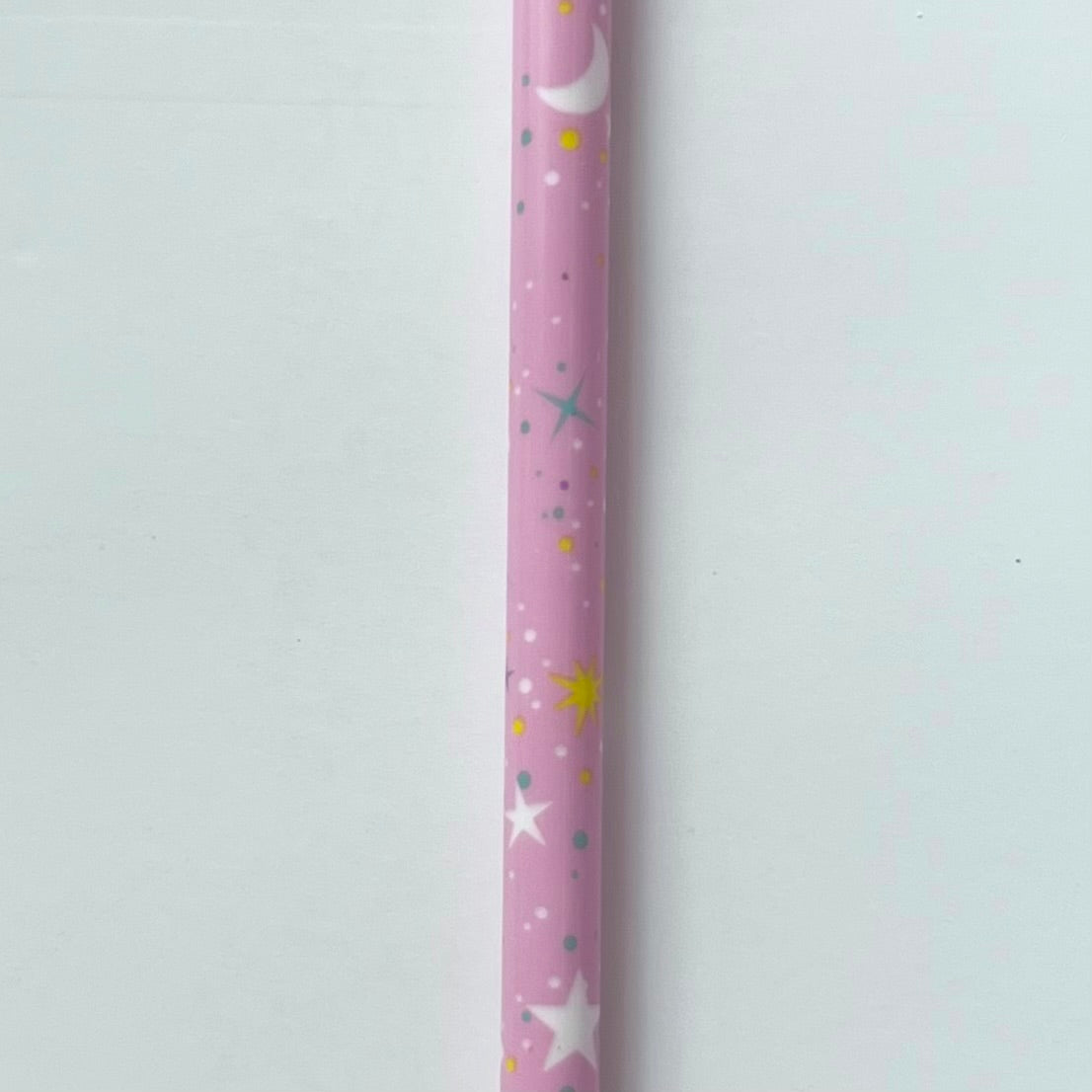 9” Pink Stars & Moons Straw (fits 16oz)