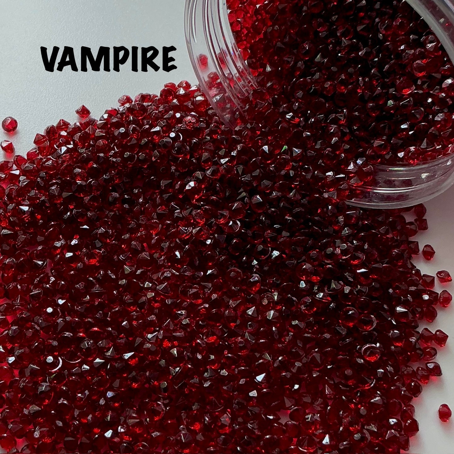 3mm Rhinestone Gems (100g) - Vampire