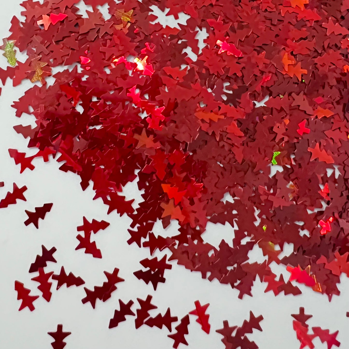 Red Holo Christmas Trees