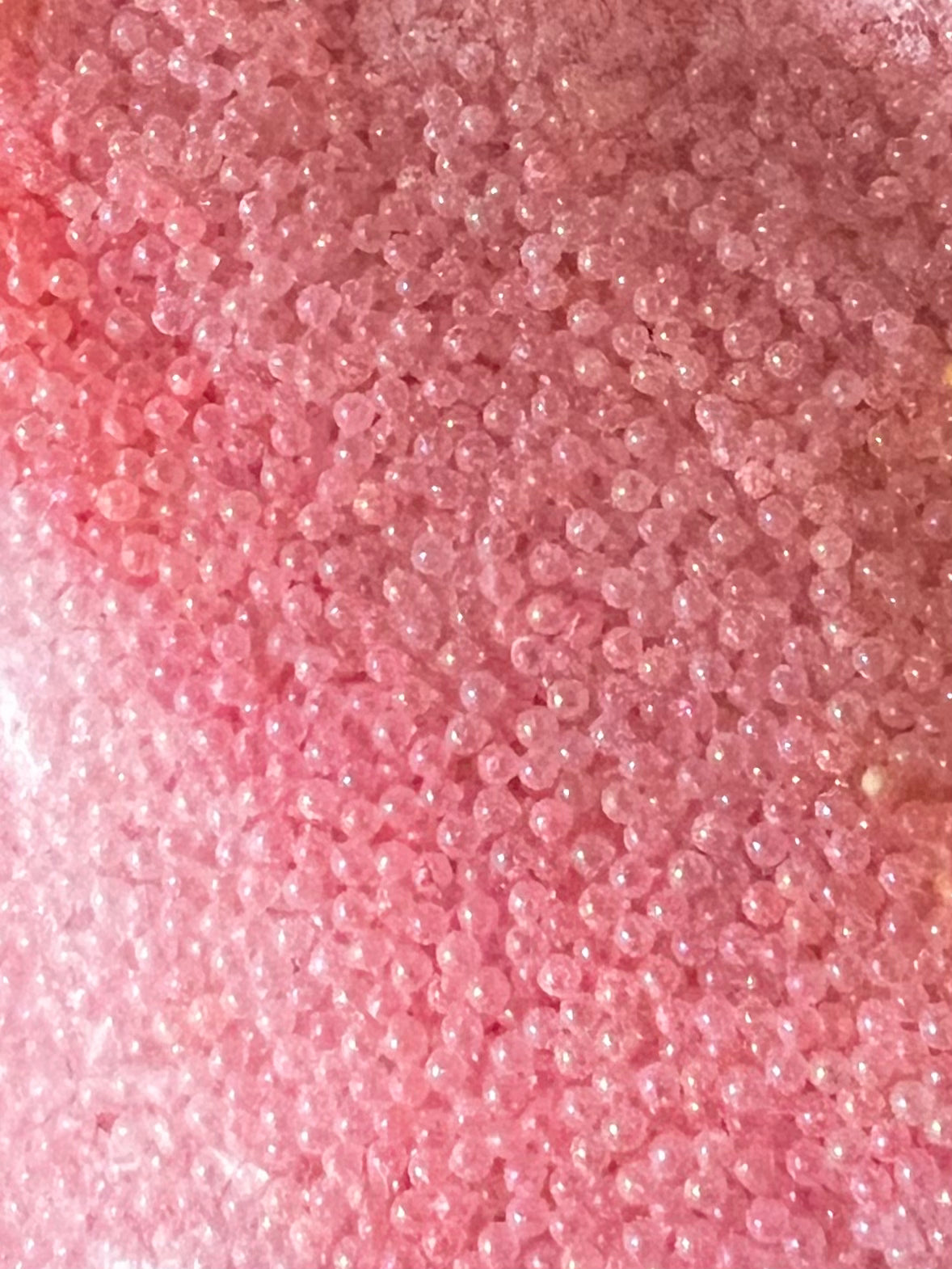 1oz - Pink Micro Circle Glow Beads