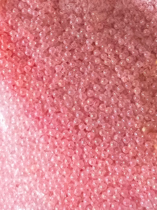 1oz - Pink Micro Circle Glow Beads