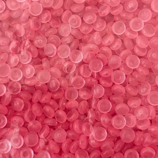 1oz Bag - Pink Glow Flat Beads
