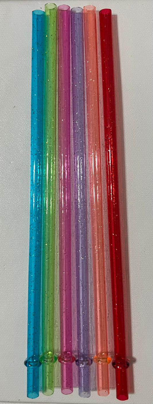 Straws - 9” - glitter