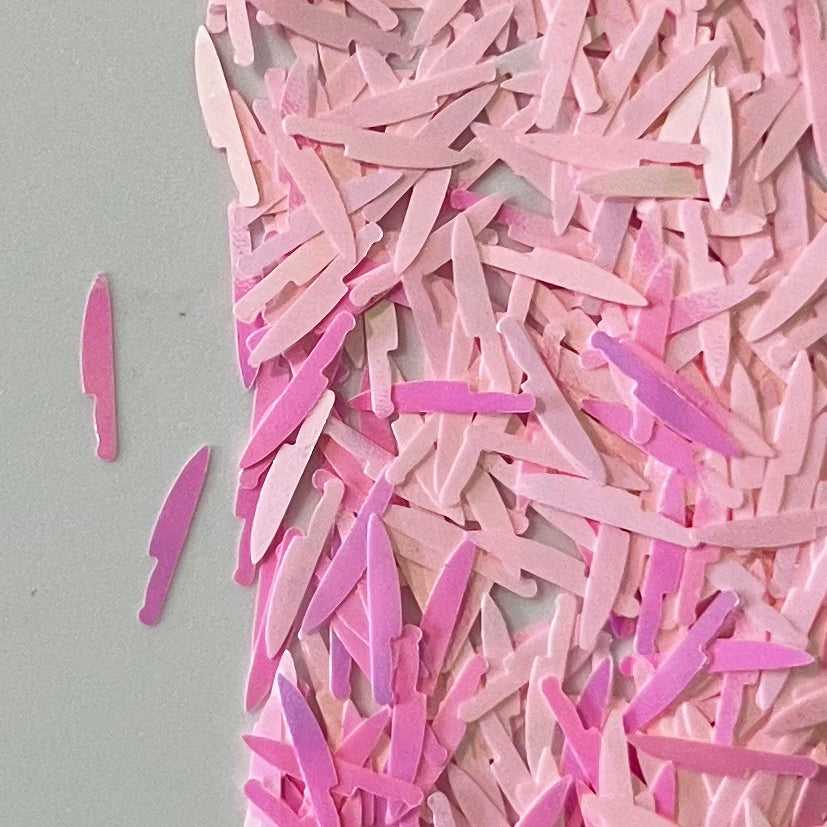 Pink Shifty Stabbies (glitter)